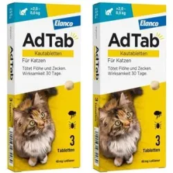 AdTab 48 Mg Kautabletten für Katzen >2-8 Kg