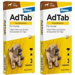 AdTab 56 Mg Kautabletten für Hunde 1,3-2,5 Kg
