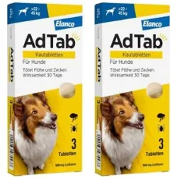 AdTab 900 Mg Kautabletten für Hunde >22-45 Kg