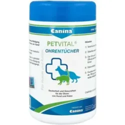 Petvital Feuchttücher für Ohren