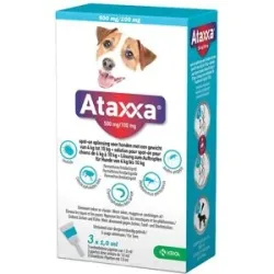 Ataxxa 500 mg/100 mg Lösung zum Auftropfen für Hunde von 4-10 kg