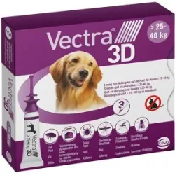 Vectra 3D Lösung gegen Zecken & Flöhe für Hunde 25-40 Kg