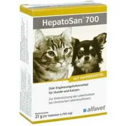 Hepatosan 700 Ergänzungsfuttermittel für Hunde und Katzen Tablet