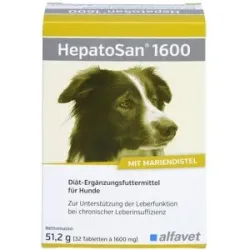 Hepatosan 1600 Ergänzungsfuttermittel für Hunde Tabletten