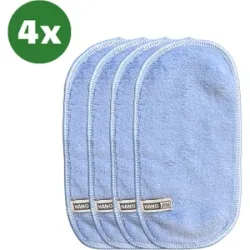 Nano Plus 4x Brillenputztücher - 10*20cm - Blau - Aus Nanofaser, stärker & effizienter als Mikrofaser