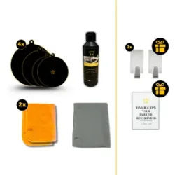 Induction Kings, Induction Kings Induktionspflegepaket   Kompletter Schutz & Reinigung   4 Induktionsschutzfolien, 1 Induktionsreiniger, 1 Premium Trockentuch & 2 Nanofaser-Reinigungstücher  1