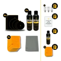 Induction Kings Induktions-Wartungspaket   Kompletter Schutz & Reinigung   6 Induktionsschutzfolien, 3 Induktionsreiniger, 1 Premium-Trockentuch & 6 Nanofaser-Reinigungstücher  6