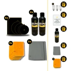 Induction Kings, Induction Kings Induktionskochfeld-Wartungspaket   Kompletter Schutz & Reinigung   6 Induktionsschutzfolien, 3 Induktionskochfeldreiniger, 3 Premium-Trockentücher & 6 Nanofaser-Reinigungstücher  8