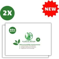 Umweltfreundliche Spülmaschinenstreifen von Clean By Nature - 80 Wäschen vaatwasstrips 2