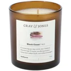 Gray & Jones Duftkerze  Black Coast TWO ¦ Glas,Wachs ¦ Maße (cm): H: 7,5  Ø: 7