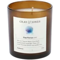 Gray & Jones Duftkerze  Cap Ferrat ONE ¦ Glas,Wachs ¦ Maße (cm): H: 7,5  Ø: 7