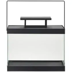 Höffner Metalllaterne   ¦ schwarz ¦ Metall,Glas ¦ Maße (cm): B: 33 H: 30 T: 15.0