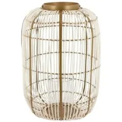 Jette Home Rattanlaterne   ¦ holzfarben ¦ Rattan,Eisen,Glas ¦ Maße (cm): H: 61