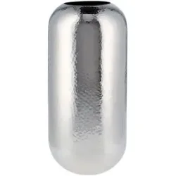 Höffner Vase   ¦ silber ¦ Stahl ¦ Maße (cm): H: 40  Ø: 20