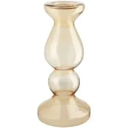 Jette Home Kerzenhalter   ¦ braun ¦ Glas ¦ Maße (cm): H: 48  Ø: 23