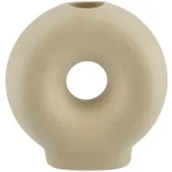 Höffner Kerzenhalter   ¦ creme ¦ Steingut ¦ Maße (cm): B: 10 H: 10 T: 4.0
