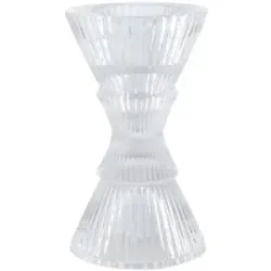 Höffner Kerzenhalter   ¦ transparent/klar ¦ Glas ¦ Maße (cm): H: 12  Ø: 6.8