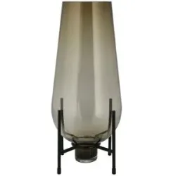 Peill+Putzler Vase mit Metallgestell   ¦ braun ¦ Metall,Glas ¦ Maße (cm): H: 42