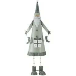 HOME STORY Deko Figur Weihnachtsmann   ¦ grün ¦ Metall ¦ Maße (cm): B: 19 H: