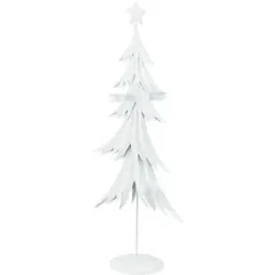 HOME STORY Teelichthalter Tannenbaum   ¦ weiß ¦ Metall ¦ Maße (cm): B: 29 H: 72