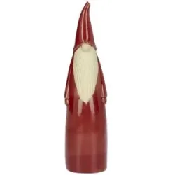 HOME STORY Figur Weihnachtsmann   ¦ rot ¦ Steingut ¦ Maße (cm): B: 6,9 H: 27,2