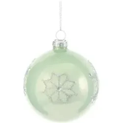 HOME STORY Weihnachtsbaumkugel   ¦ grün ¦ Glas,Aluminium ¦ Maße (cm): H: 8  Ø: 8