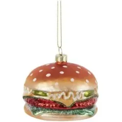 HOME STORY Weihnachtsbaumschmuck Burger   ¦ braun ¦ Glas,Aluminium ¦ Maße (cm):