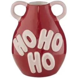 HOME STORY Vase Hohoho   ¦ rot ¦ Dolomite ¦ Maße (cm): B: 15,6 H: 20,3 T: 16.4