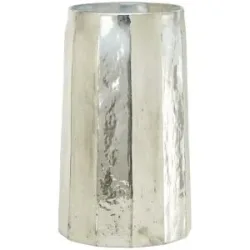 HOME STORY Vase   ¦ silber ¦ Glas ¦ Maße (cm): H: 33,5  Ø: 20.5