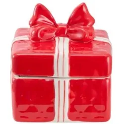HOME STORY Duftkerze Geschenk   ¦ rot ¦ Keramik,Wachs ¦ Maße (cm): B: 11,3 H: