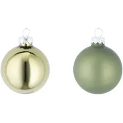 Höffner Weihnachtskugeln  10er Set   ¦ grün ¦ Glas Ø: 6