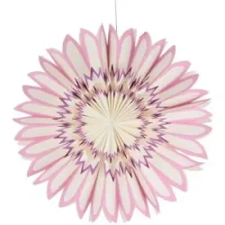 Höffner Anhänger Schneeflocke   ¦ lila/violett ¦ Papier ¦ Maße (cm): H: 21  Ø: 51