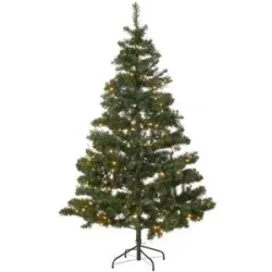 Höffner LED Weihnachtsbaum   ¦ grün ¦ Kunststoff,Metall ¦ Maße (cm): H: 185  Ø: 115