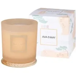 Höffner Duftkerze im Glas Aruba  AVA & MAY ¦ beige ¦ Glas,Wachs ¦ Maße (cm): H: 12,5  Ø: