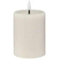 HOME STORY LED Kerze   ¦ grau ¦ Paraffin,Kunststoff ¦ Maße (cm): H: 10  Ø: 7.5