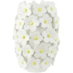 HOME STORY Vase   ¦ weiß ¦ Dolomite ¦ Maße (cm): H: 31,5  Ø: 22.2