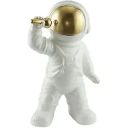 Höffner Deko Figur Astronaut   ¦ weiß ¦ Porzellan ¦ Maße (cm): B: 11,5 H: 28,5