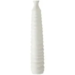 HOME STORY Deko Vase   ¦ weiß ¦ Polyresin (Kunstharz) ¦ Maße (cm): H: 93  Ø: 18