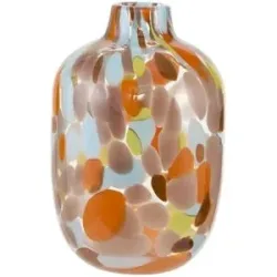 Höffner Vase   ¦ mehrfarbig ¦ Glas ¦ Maße (cm): H: 26  Ø: 17