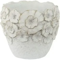 Höffner Übertopf Blumen   ¦ grau ¦ Zement ¦ Maße (cm): B: 17 H: 15