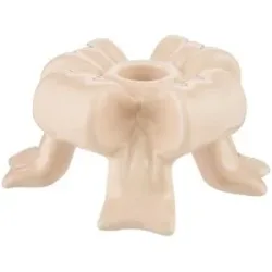 Höffner Kerzenhalter Schleife   ¦ rosa/pink ¦ Dolomite ¦ Maße (cm): B: 11 H: 6,3