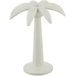 HOME STORY Kerzenhalter Palme   ¦ weiß ¦ Dolomite ¦ Maße (cm): B: 16 H: 18