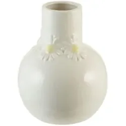 HOME STORY Vase   ¦ weiß ¦ Porzellan ¦ Maße (cm): B: 8 H: 10,2