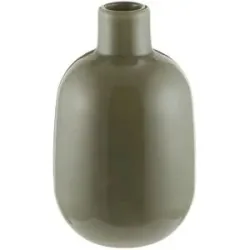 HOME STORY Vase   ¦ grün ¦ Glas ¦ Maße (cm): B: 9 H: 15,5