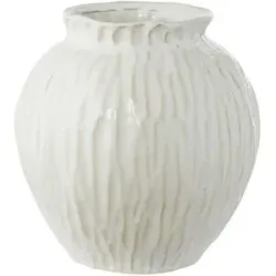 HOME STORY Vase   ¦ creme ¦ Steinzeug ¦ Maße (cm): B: 20,5 H: 21,5