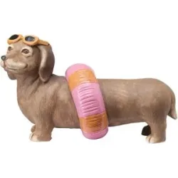 Höffner Dekofigur Hund   ¦ braun ¦ Magnesia ¦ Maße (cm): B: 45 H: 27 T: 21.0