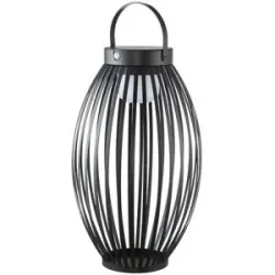 HOME STORY LED Solarlaterne   ¦ schwarz ¦ Eisen,Kunststoff ¦ Maße (cm): H: 40
