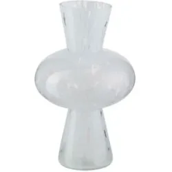 HOME STORY Vase   ¦ weiß ¦ Glas ¦ Maße (cm): H: 31  Ø: 19