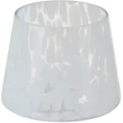 HOME STORY Windlicht   ¦ weiß ¦ Glas ¦ Maße (cm): H: 11  Ø: 12.5