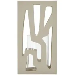 HOME STORY Laterne   ¦ beige ¦ Eisen,Glas ¦ Maße (cm): B: 14 H: 26